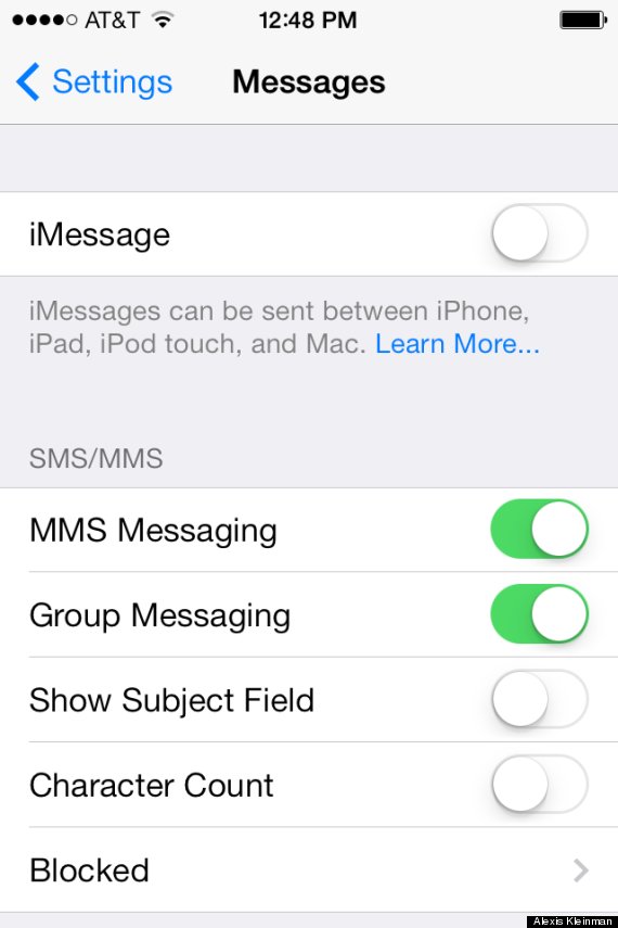 Cách thức xử lý tạm thời lỗi gửi tin nhắn iMessage ở iOS 7 1