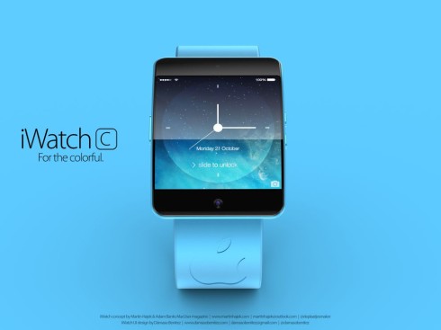 Bản thiết kế iWatch C theo phong cách iPhone 5C 5