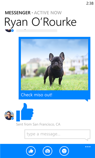 Facebook Messenger cập bến Windows Phone 8 3