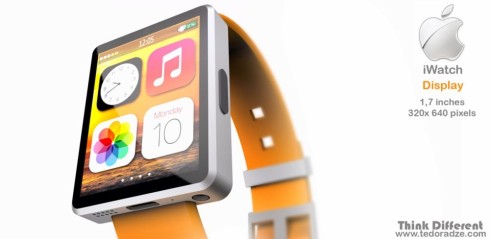 Bản thiết kế iWatch dạng... iPod Nano si&ecirc;u mỏng 4