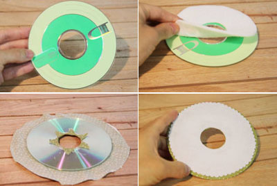 Hộp đựng giấy xinh xắn làm từ đĩa CD cũ 6