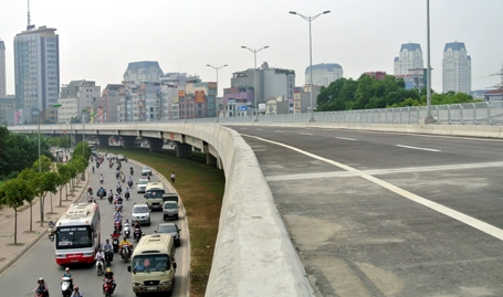 Đường trên cao đầu tiên của Thủ đô trước ngày thông xe 14
