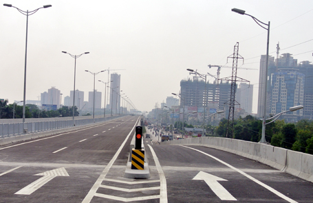 Đường trên cao đầu tiên của Thủ đô trước ngày thông xe 16