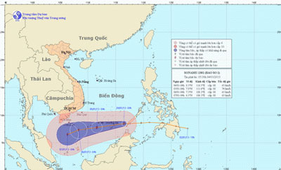 Cơn bão đầu tiên của năm 2013 đã vào Biển Đông 1