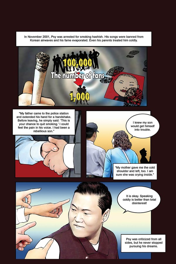 Psy trở thành anh hùng trong truyện tranh 5