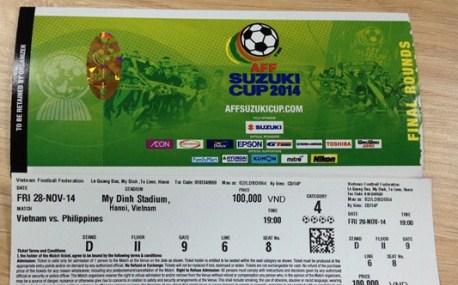 Làm giả vé AFF Suzuki Cup 2014 để kiếm lợi là việc quá khó 1