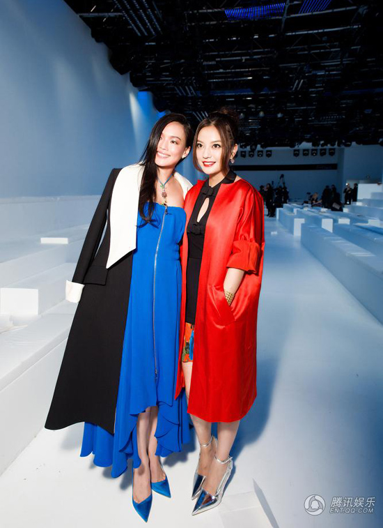 Thư Kỳ, Triệu Vy kém xinh đẹp tại Paris Fashion Week 14