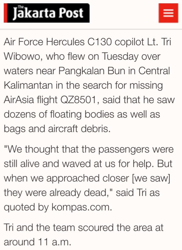 Nhiễu thông tin số thi thể nạn nhân QZ8501 được trục vớt 12