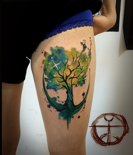 9 tattoo - - Ý NGHĨA HÌNH XĂM CÂY - Hình xăm Cây- hay Cây... | Facebook