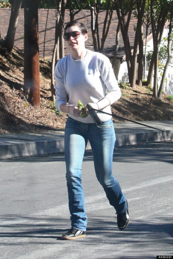 Anne Hathaway vứt phân động vật lên xe paparazzi 3
