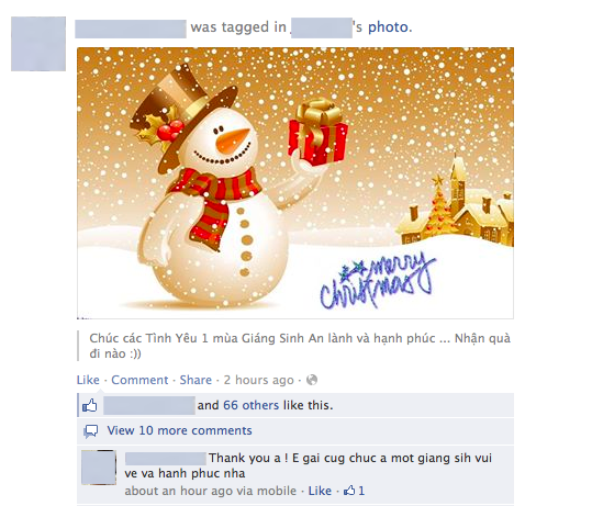 Facebook tràn ngập không khí Giáng sinh 6