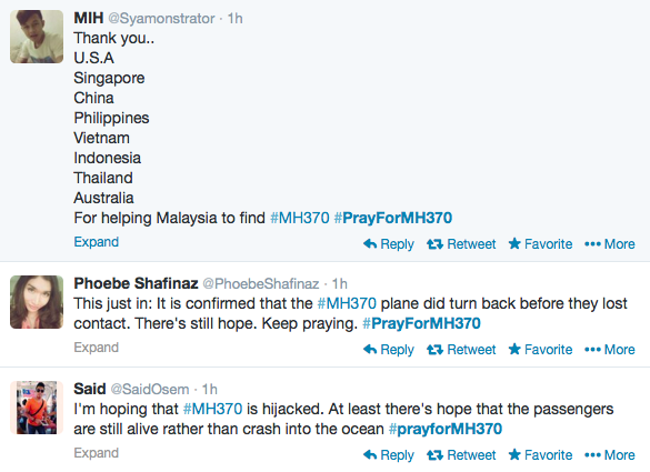 Cư dân mạng khắp thế giới cùng cầu nguyện cho chuyến bay MH370 được bình an 21