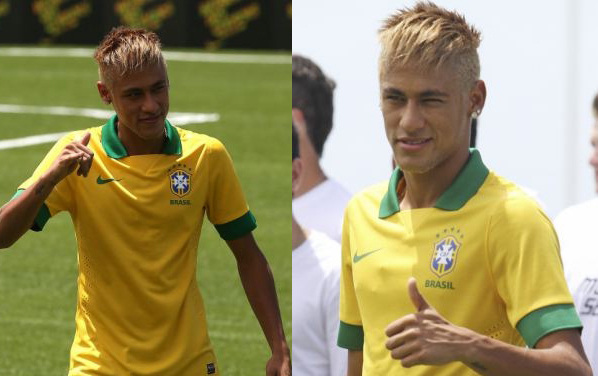 Neymar nhuộm râu, xuống tóc khoe áo mới của Brazil 6