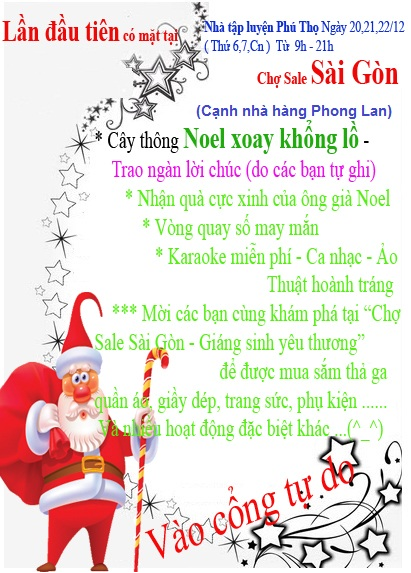 Chợ Sale Sài Gòn – Giáng sinh yêu thương… 13