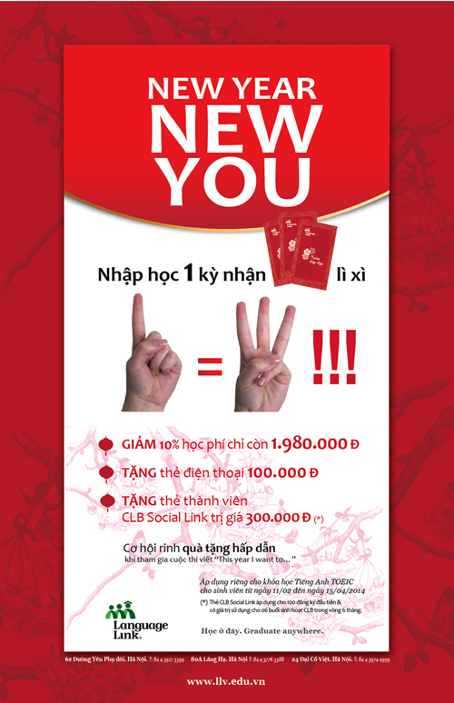 Tiếng Anh TOEIC cho sinh viên: New year - New you: 1=3 4