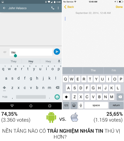 iOS 8 không được yêu thích bằng Android 5.0 4