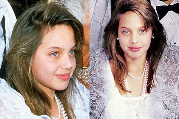 See a series of photos from childhood to adulthood of Angelina Jolie 6