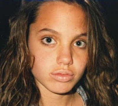 See a series of photos from childhood to adulthood of Angelina Jolie 11