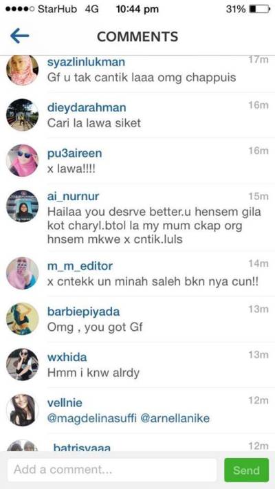 Fan nữ Malaysia ph&aacute;t ghen với bạn g&aacute;i của &ldquo;hot boy&rdquo; Charyl Chappuis 2
