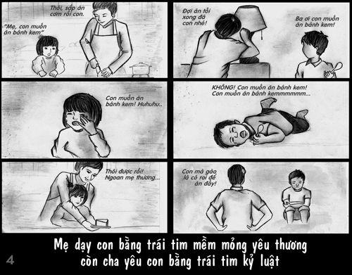 Cảm động bộ tranh "Cha yêu con theo cách của cha" 4