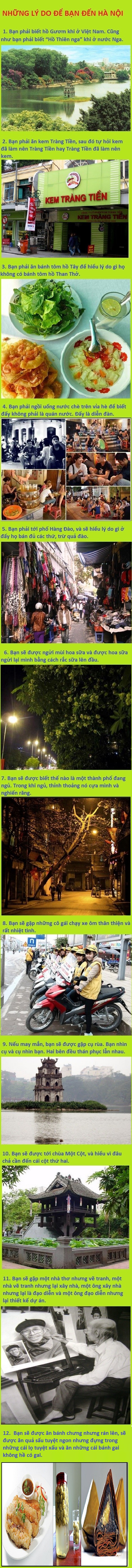Dân mạng thích thú với "12 lý do nên đến Hà Nội, 7 lý do không nên ở lâu" 1