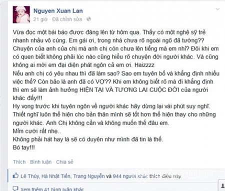 Khi chuyện riêng nhà sao Việt bị người ngoài "nói như đúng rồi" 7