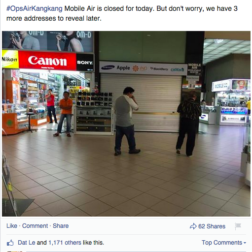 Cửa hàng Mobile Air phải đóng cửa trước sự phẫn nộ của cư dân mạng Singapore 1