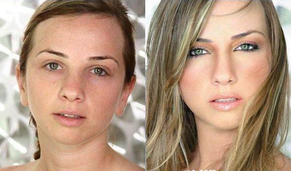 Sửng sốt trước sự biến đổi kh&ocirc;ng tưởng giữa trước v&agrave; sau make up 2
