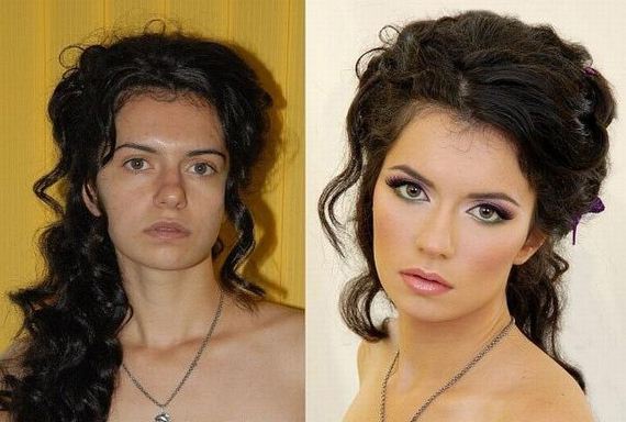 Sửng sốt trước sự biến đổi kh&ocirc;ng tưởng giữa trước v&agrave; sau make up 3