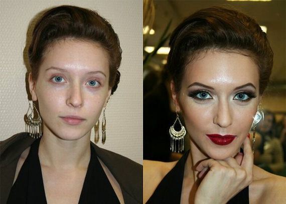 Sửng sốt trước sự biến đổi kh&ocirc;ng tưởng giữa trước v&agrave; sau make up 7