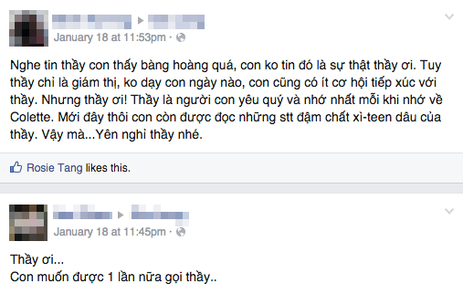 Cựu học sinh Sài Gòn chia sẻ những status xúc động về thầy giám thị già vừa qua đời 9