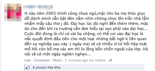 Cư dân mạng rộn ràng gửi lời chúc đến sĩ tử thi Đại học 6