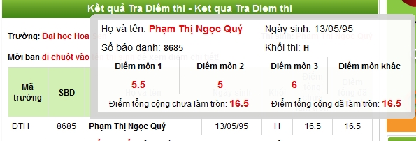 Chân dài Ngọc Quý đạt 22.5 điểm thi Đại Học 1