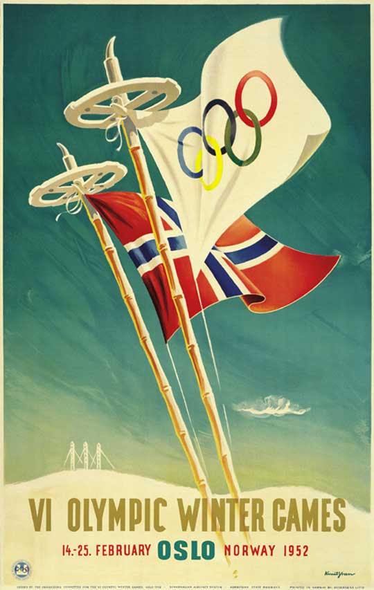 Ngắm poster Olympic mùa đông từ vintage tới hiện đại 6