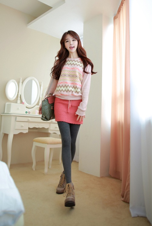 Dạo phố trendy với váy len ngọt ngào  17