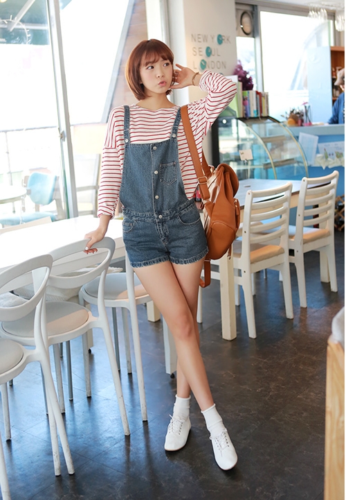 Phối đồ đậm chất retro cá tính cùng quần Dungarees 12