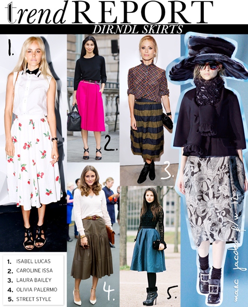 Dirndl Skirt - item kh&ocirc;ng thể thiếu trong tủ đồ Xu&acirc;n 2013 1