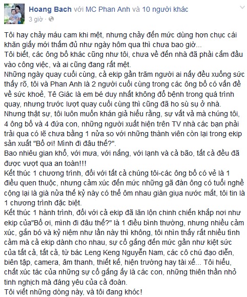 Bố ơi!: Các gia đình kiệt sức trong những ngày quay cuối 2