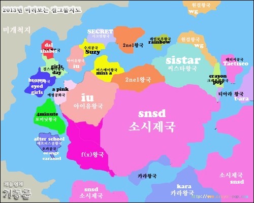 "Bản đồ nổi tiếng" của girlgroup Kpop thu hút nhiều sự chú ý 3