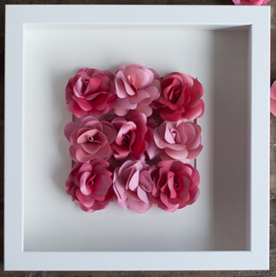 Ý tưởng làm tranh hoa hồng giấy đi tỏ tình lãng mạn 8