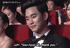 Kim Soo Hyun sướng t&iacute;t mắt v&igrave; được Jeon Ji Hyun cảm ơn đặc biệt 9