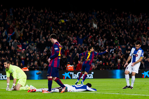 Barcelona 5-1 Espanyol: Ronaldo gọi, Messi trả lời 4