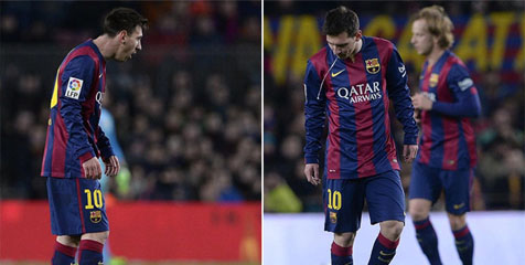 Messi liên tục nôn khan trên sân 1