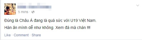 Cư dân mạng buồn bã sau thất bại đậm đà của U19 Việt Nam 9