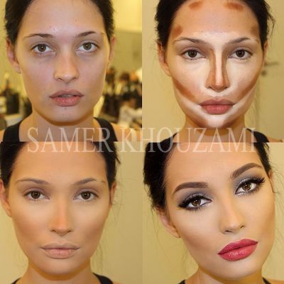 Con gái "biến hình" với make-up như thế nào? 3