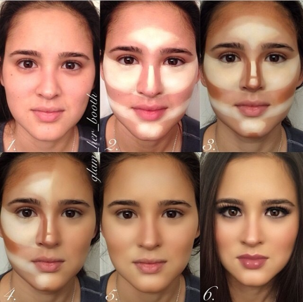 Con gái "biến hình" với make-up như thế nào? 9
