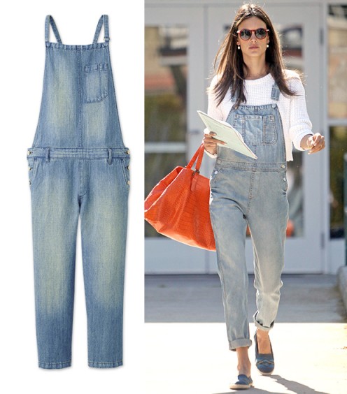 "Update" xu hướng mix áo lửng và Dungarees như Văn Mai Hương 8