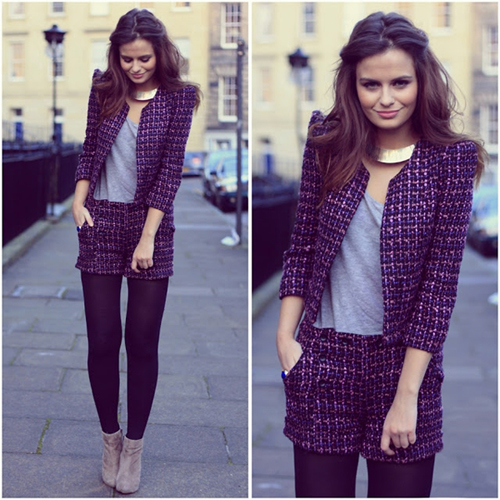 Tweed Jacket - Vẻ nữ t&iacute;nh ẩn chứa trong sự th&ocirc; r&aacute;p 17