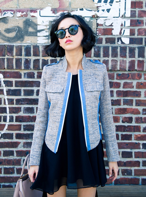 Tweed Jacket - Vẻ nữ t&iacute;nh ẩn chứa trong sự th&ocirc; r&aacute;p 26
