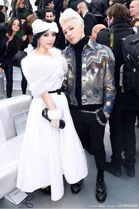 Taeyang và Lý Nhã Kỳ cùng tụ hội tại show của Chanel 1